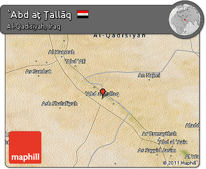 Satellite 3D Map of `Abd Aţ Ţallāq