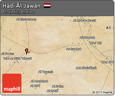 Satellite 3D Map of Hādī Āl Jawān