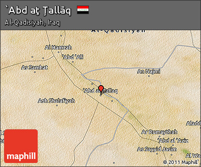 Satellite 3D Map of `Abd Aţ Ţallāq