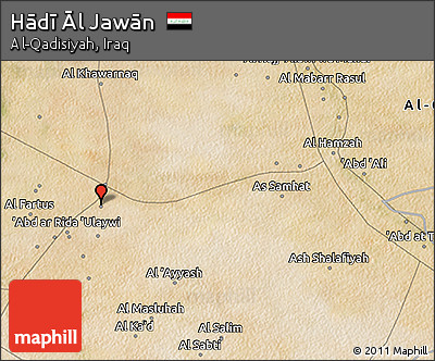 Satellite 3D Map of Hādī Āl Jawān