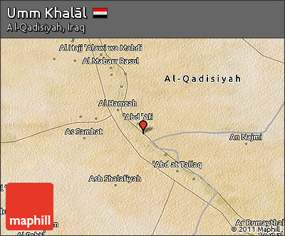 Satellite 3D Map of Umm Khalāl