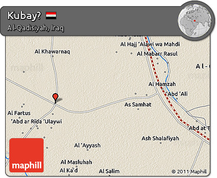 Shaded Relief 3D Map of Kubayḩ