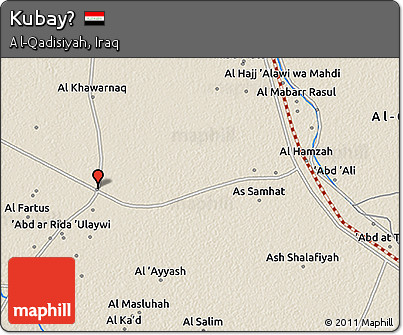Shaded Relief 3D Map of Kubayḩ