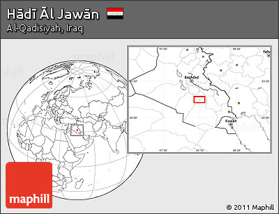 Blank Location Map of Hādī Āl Jawān
