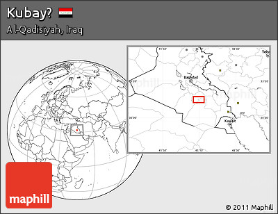 Blank Location Map of Kubayḩ