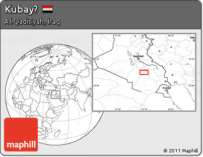 Blank Location Map of Kubayḩ