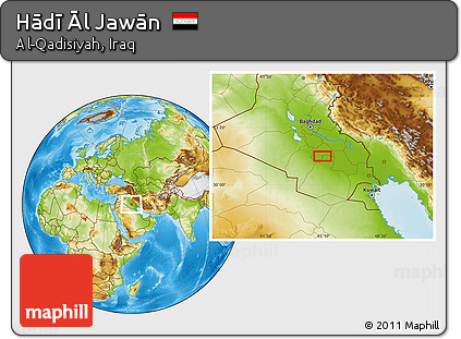 Physical Location Map of Hādī Āl Jawān