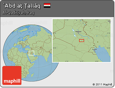 Savanna Style Location Map of `Abd Aţ Ţallāq