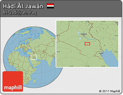 Savanna Style Location Map of Hādī Āl Jawān