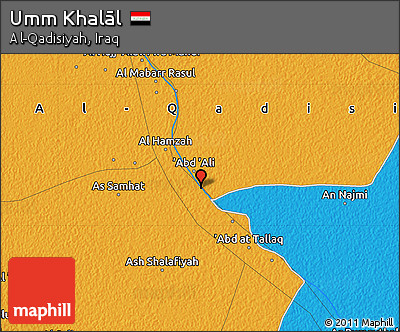 Political Map of Umm Khalāl
