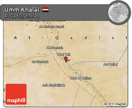 Satellite Map of Umm Khalāl