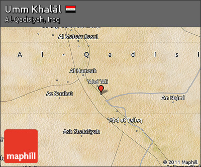 Satellite Map of Umm Khalāl