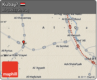 Shaded Relief Map of Kubayḩ