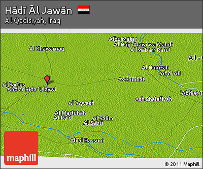 Physical Panoramic Map of Hādī Āl Jawān