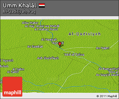 Physical Panoramic Map of Umm Khalāl