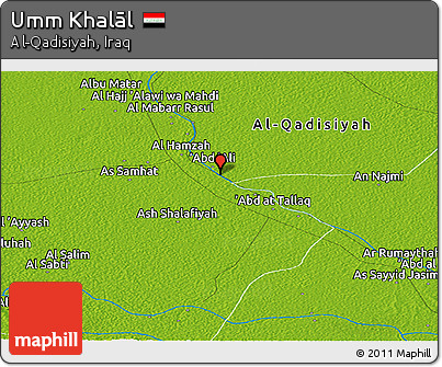 Physical Panoramic Map of Umm Khalāl