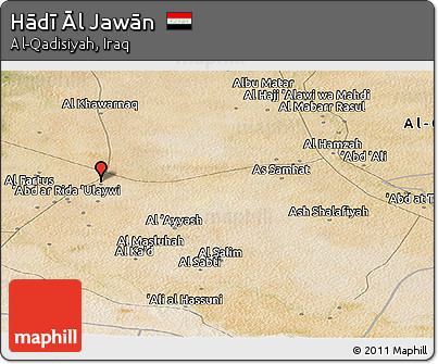 Satellite Panoramic Map of Hādī Āl Jawān