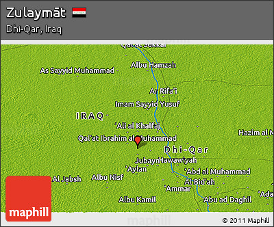 Physical Panoramic Map of Zulaymāt