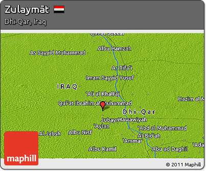 Physical Panoramic Map of Zulaymāt