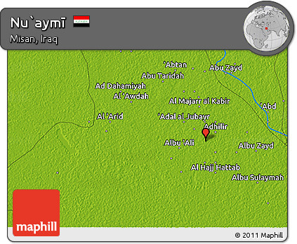 Physical 3D Map of Nu`aymī
