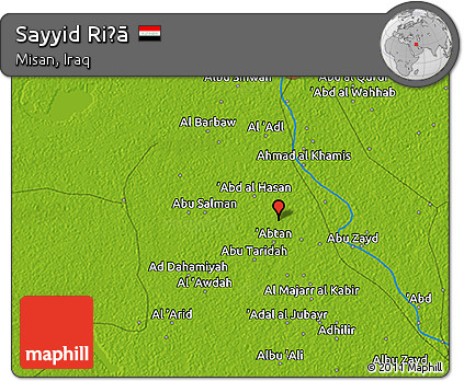 Physical 3D Map of Sayyid Riḑā