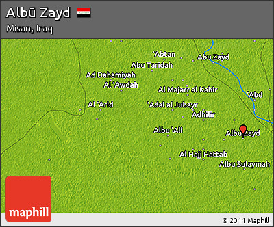 Physical 3D Map of Albū Zayd