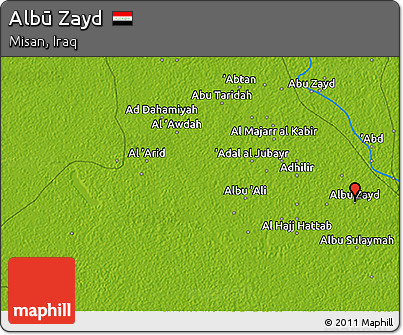 Physical 3D Map of Albū Zayd