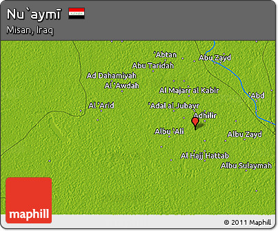 Physical 3D Map of Nu`aymī
