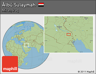 Savanna Style Location Map of Ālbū Sulaymah