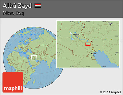 Savanna Style Location Map of Albū Zayd