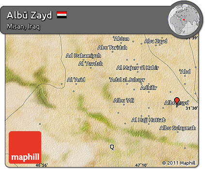 Satellite Map of Albū Zayd