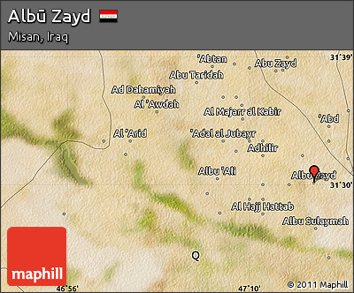 Satellite Map of Albū Zayd