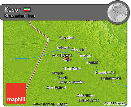 Physical 3D Map of Kasor