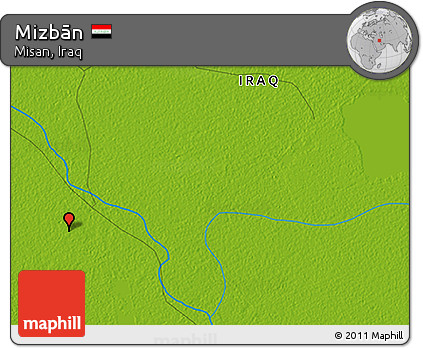 Physical 3D Map of Mizbān
