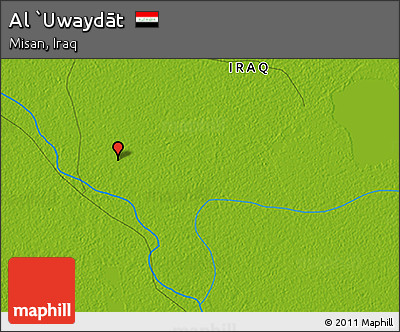 Physical 3D Map of Al `Uwaydāt