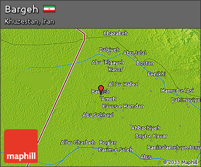 Physical 3D Map of Bargeh