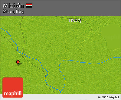 Physical 3D Map of Mizbān
