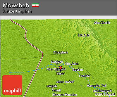 Physical 3D Map of Mowsheh