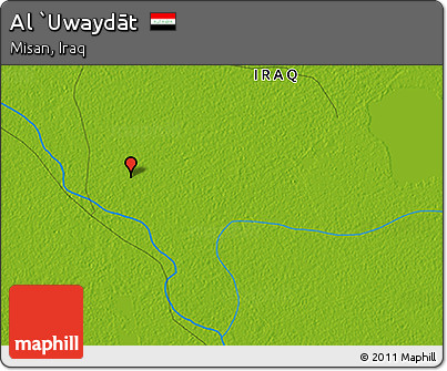 Physical 3D Map of Al `Uwaydāt