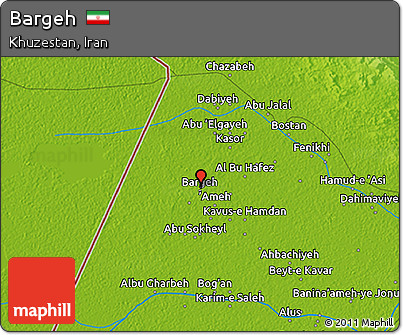 Physical 3D Map of Bargeh