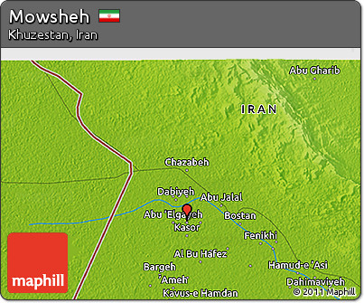 Physical 3D Map of Mowsheh