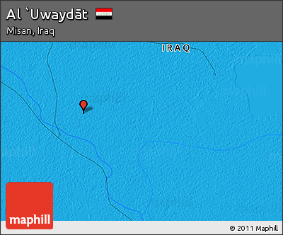 Political 3D Map of Al `Uwaydāt