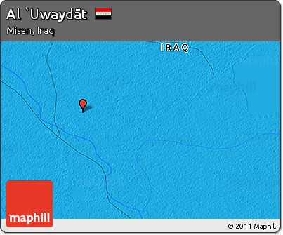 Political 3D Map of Al `Uwaydāt