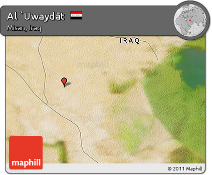 Satellite 3D Map of Al `Uwaydāt