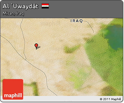 Satellite 3D Map of Al `Uwaydāt