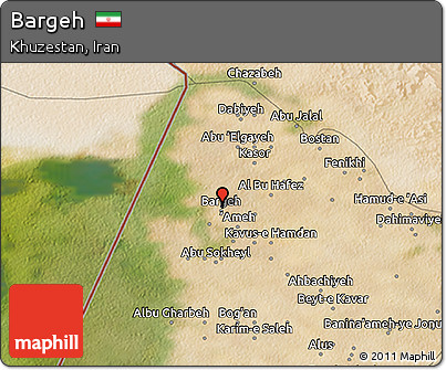 Satellite 3D Map of Bargeh