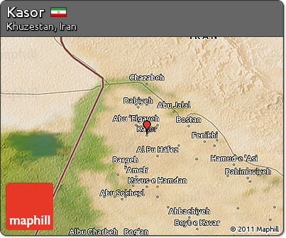 Satellite 3D Map of Kasor