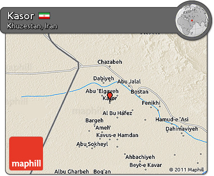 Shaded Relief 3D Map of Kasor