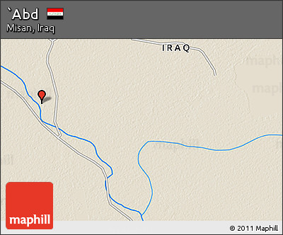 Shaded Relief 3D Map of `Abd