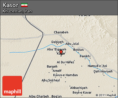 Shaded Relief 3D Map of Kasor